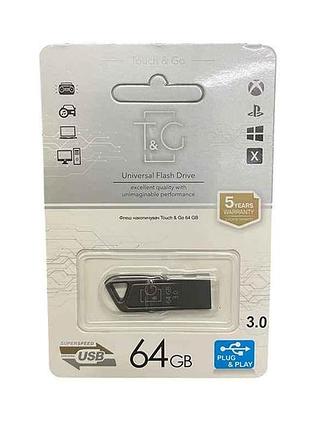 Флешка usb 64gb 3.0 114 metal чорна тм tg