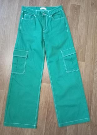 Джинсы женские, широкие р 10 denim & co