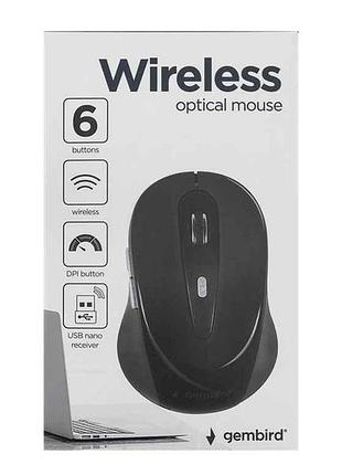 Мишка бездротова компютерна musw-6b-01 тм gembird