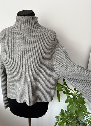 Базовый свитер с горлом в рубчик sр от h&m 3