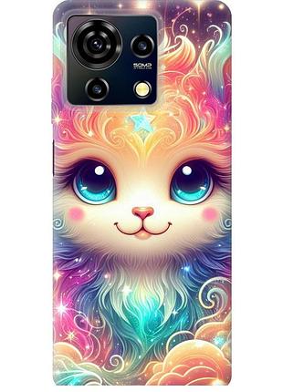 Чохол силіконовий на телефон zte blade v50 vita казкове кошеня "5813u-3813-58250"