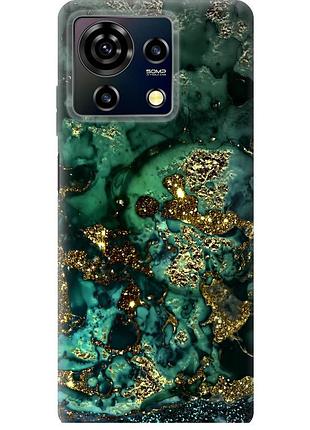 Чохол силіконовий на телефон zte blade v50 vita мармур золото багатство "5419u-3813-58250"