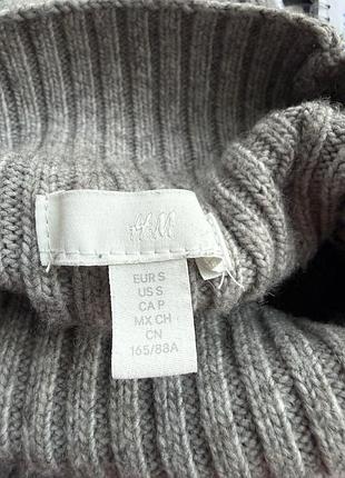 Базовый свитер с горлом в рубчик sр от h&m 6