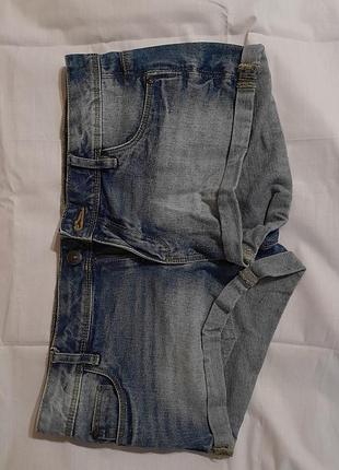 Шорти жіночі denim co. джинсові із закотами сині (eur 38 / m)