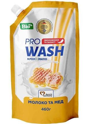 Крем-мило рідке 460мл дой-пак молоко та мед тм pro wash