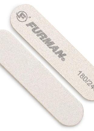 Мини пилочка для ногтей 180/240 грит 6,5 см  062