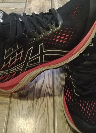 Кросівки asics gel-cumulus чорні з рожевим