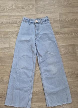 Джинси zara широкі блакитні
