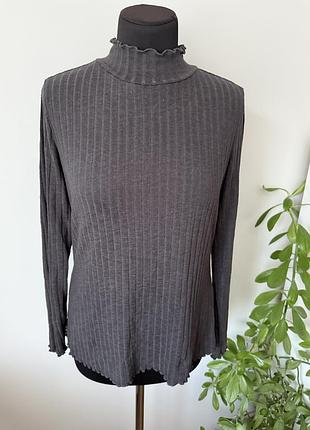 Базовая тонкая водолазка гольф в широкий рубчик xxl р от esprit