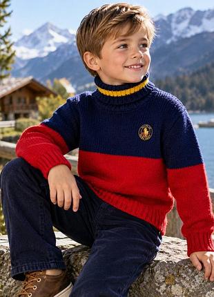 Polo ralph lauren, шерстяной детский винтажный свитер