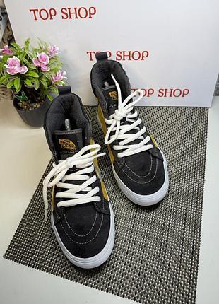 Оригинальные утепленные кеды высокие vans 2