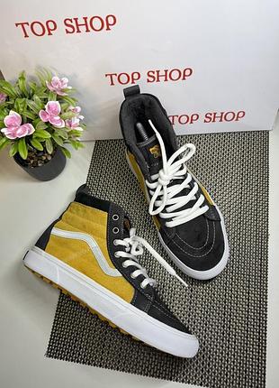 Оригинальные утепленные кеды высокие vans