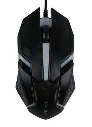 Usb мышь twolf v1 мята упаковка черный