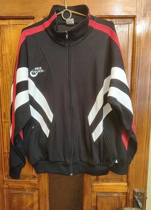 Винтажная олимпийка pro touch vintage track jacket 90s / размер m