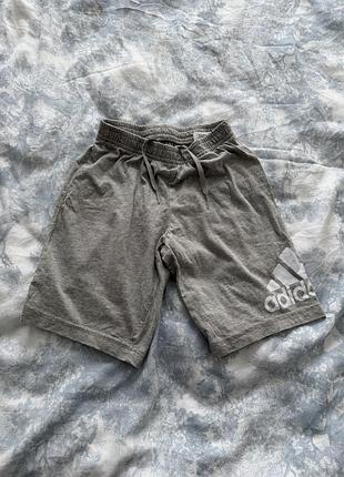 Шорти дитячі спортивні adidas сірі, розмір 116 (5-6 років)