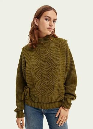 Жіночий светр scotch&soda вовняний хакі