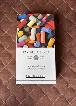 Набір сухої пастелі sennelier pastels à l'écu, 20 половинок