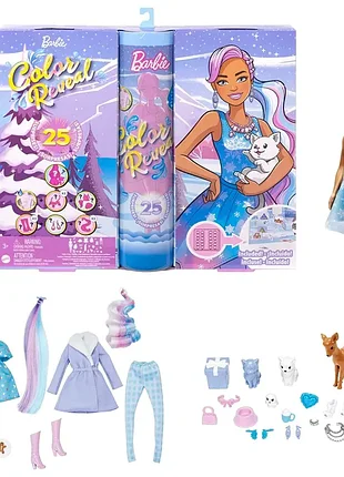 Barbie colour reveal advent calendar colour reveal doll