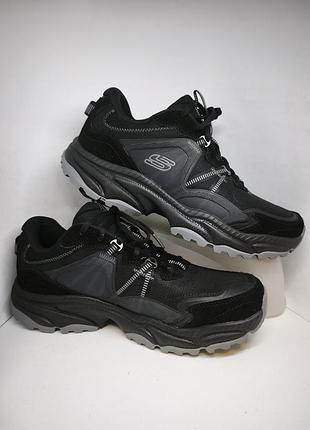 Кроссовки мужские skechers 237743 bbk (237743 ) для бега оригинал новые в коробке