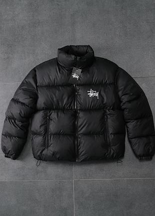 Пуховик stussy чорний новий жіночий/ чоловічий