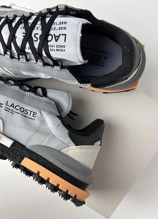 Lacoste elite active light grey black