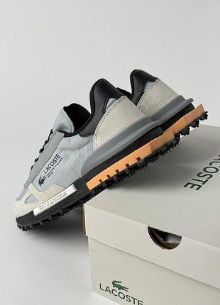 Lacoste elite active light grey black 2