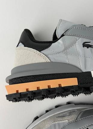Lacoste elite active light grey black 3