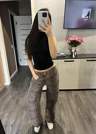 Леопардові джинси pull&bear 2