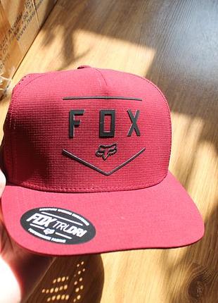 Кепка fox racing non stop tech snapback (бордова) / fox racing trudri / бейсболка fox