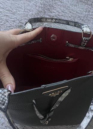 Сумка шопер жіноча prada сіра 5