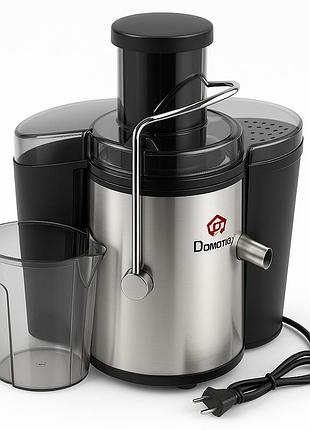 Електрична соковижималка для яблук і моркви domotec, хороша соковижималка для томатів et-54