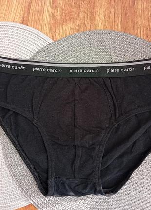 Черные мужские трусы слипы от бренда pierre cardin xl