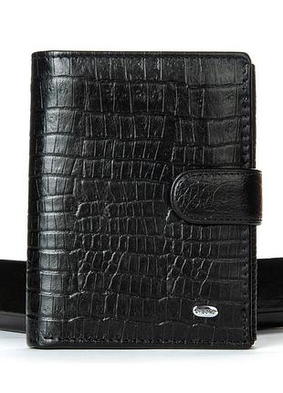 Podium кошелек classic мужской croco кожа dr. bond m24cr1 black