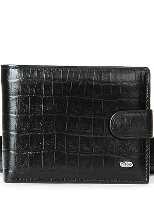 Podium кошелек classic мужской croco кожа dr. bond ms-17cr1 black