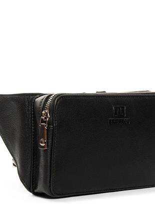 Podium сумка мужская на пояс кожа bretton 2001-5 black