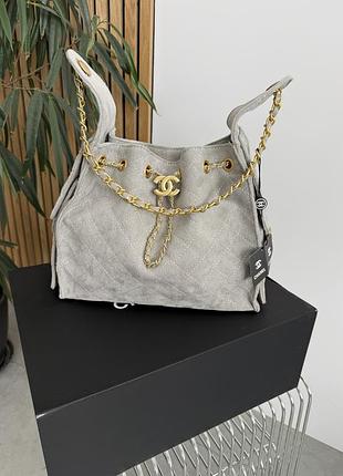 Сумочка замшева chanel 25 small handbag with gold hardware 6