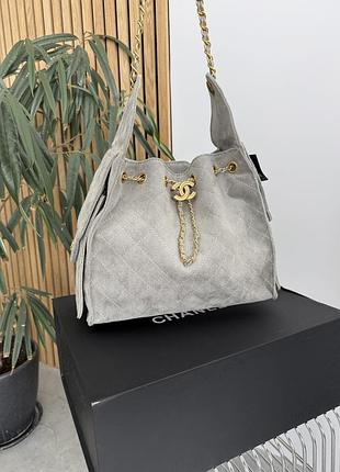 Сумочка замшева chanel 25 small handbag with gold hardware 7