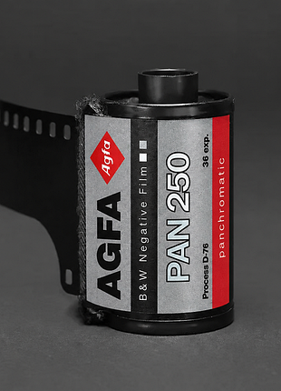 Agfa pan 250 / фотоплівка чорно-біла 35mm / 36 кадрів