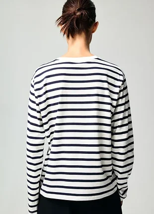 Хлопковый лонгслив h&amp;m 3