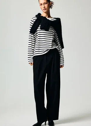 Хлопковый лонгслив h&amp;m