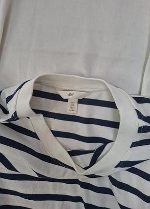 Хлопковый лонгслив h&amp;m 6