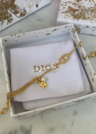 Браслет для жінок christian dior з гравіюванням, лимонне золото, 16+5см