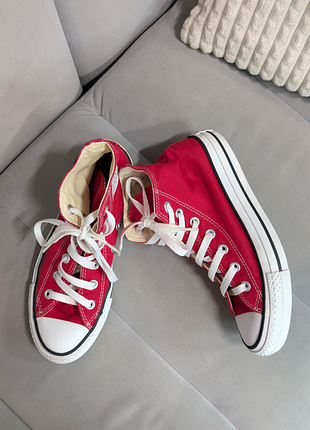 Кеди високі червоні оригінальні converse, розмір 37.5