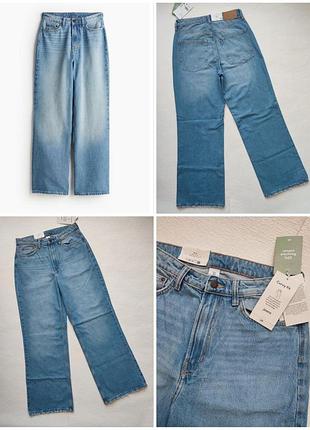 40euro/8us/12uk/29w широкие curvy fit wide ультравысокие джинсы женские н&amp;м