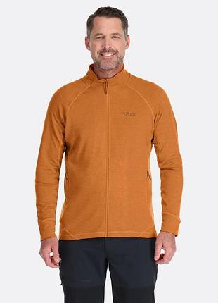 Кофта флисовая мужская rab nexus full-zip jkt marmalade