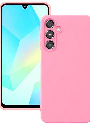 Чехол fiji full soft premium для samsung galaxy a16 4g / 5g (a165 / a166) противоударный бампер с микрофиброй pink