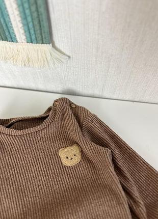 Костюм в рубчик 6-9м 4