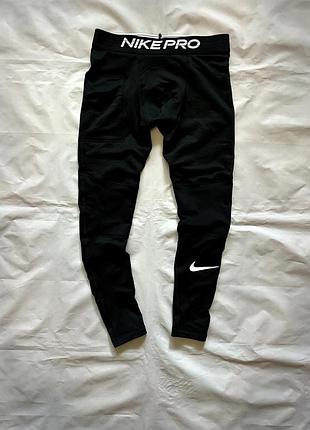 Лосини чоловічі nike pro combat warm black