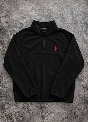 Спортивний костюм чоловічий polo чорний флісовий