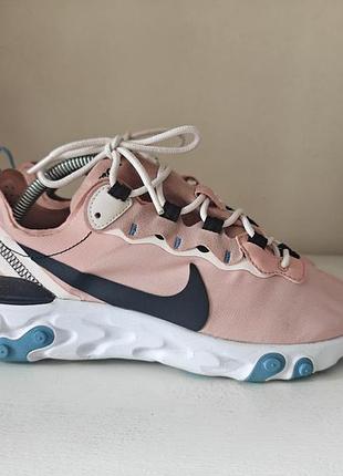 Кросівки жіночі nike react element 55 рожеві 2